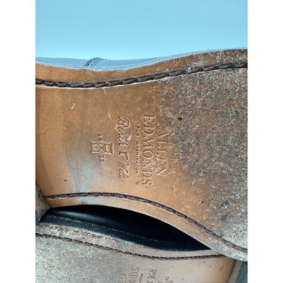 Allen Edmonds Mens Park Avenue Black Leather Lace-Up Oxfords Size 10.5 D - Picture 9 of 13